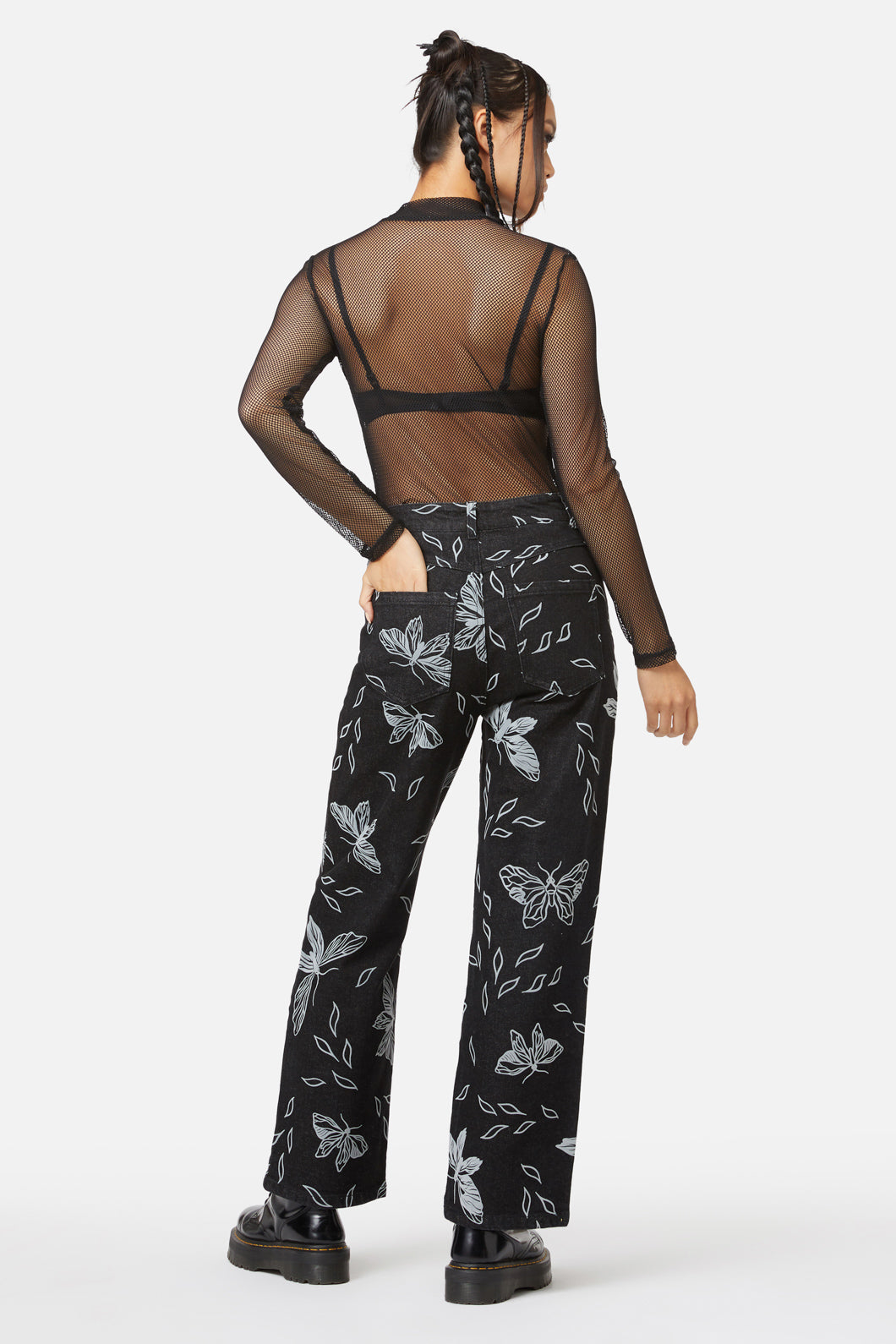 Black Friday - Larvae Flocked Pant - black