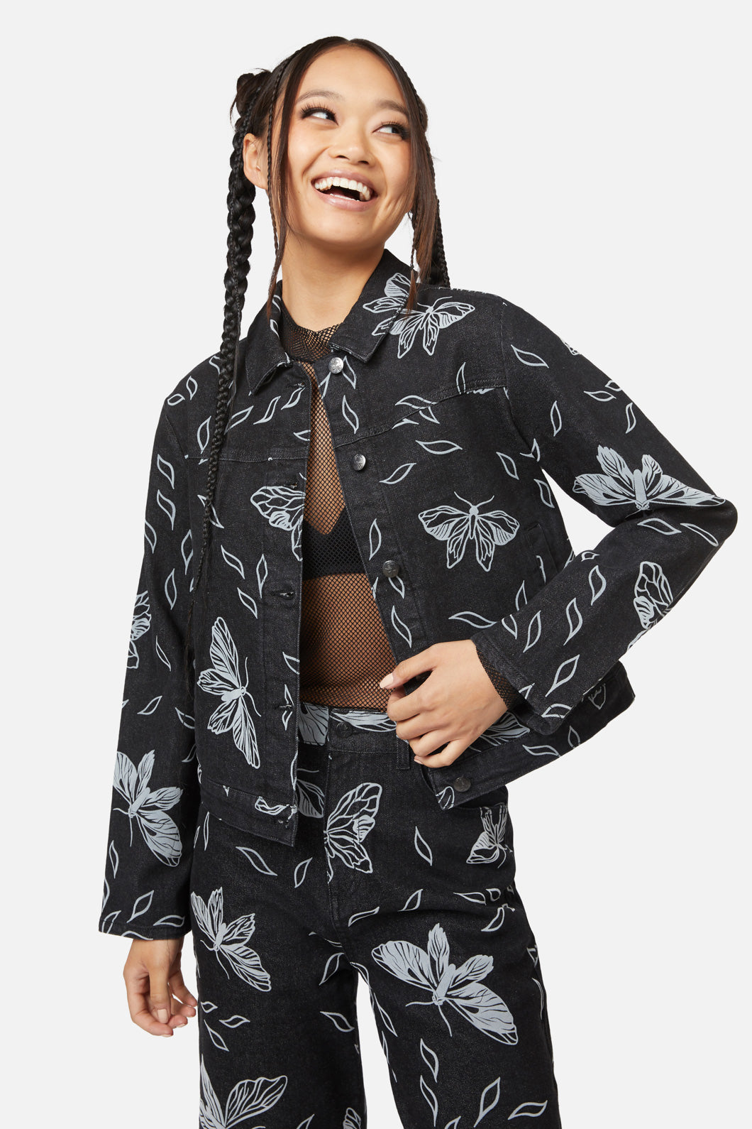 Black Friday - Larvae Flocked Jacket - black