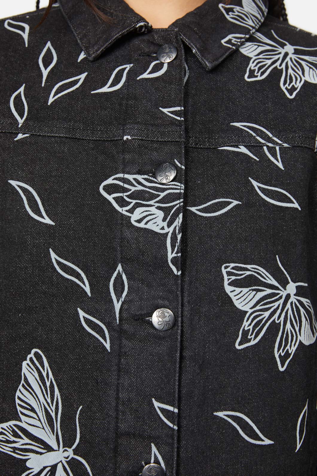 Black Friday - Larvae Flocked Jacket - black