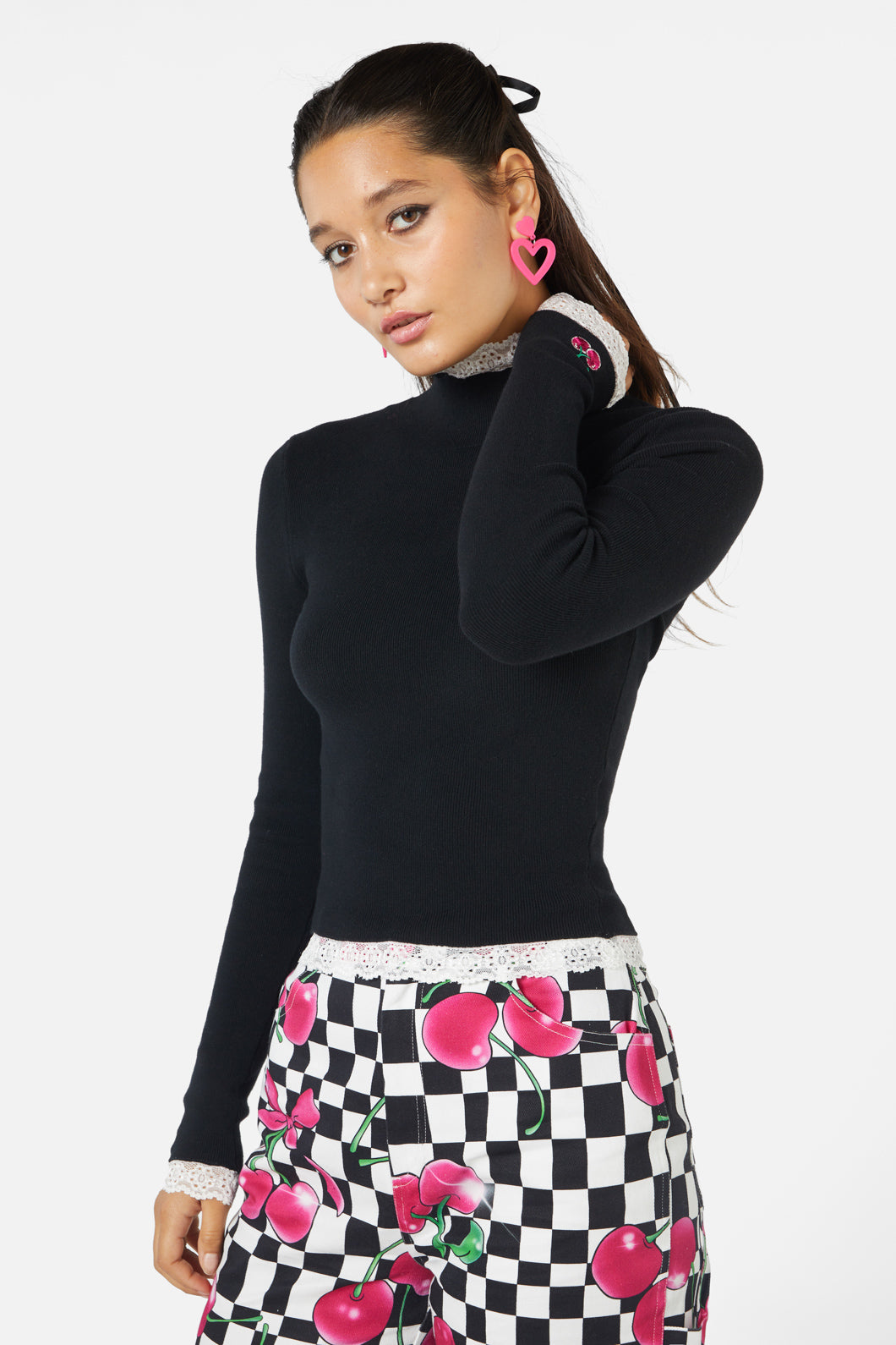 Black Friday - Super Psycho Knit Top - black