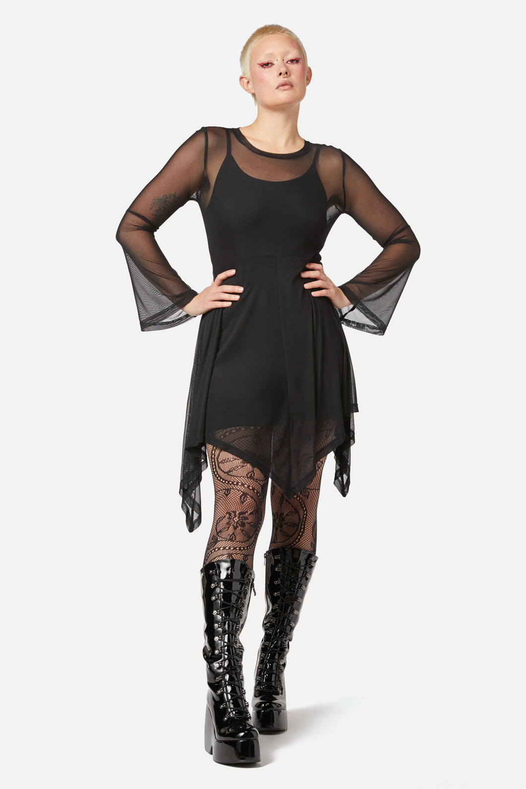 Black Friday - Fern Mesh Dress - black