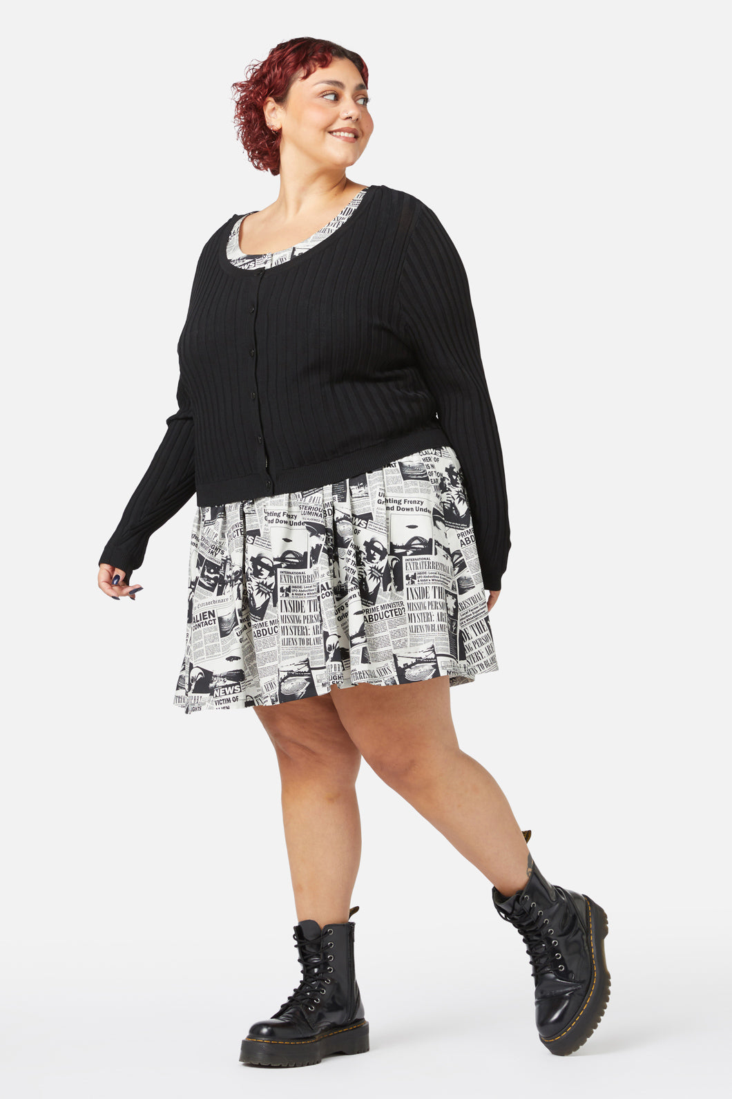 Black Friday - Curve Voyager Cardigan - black