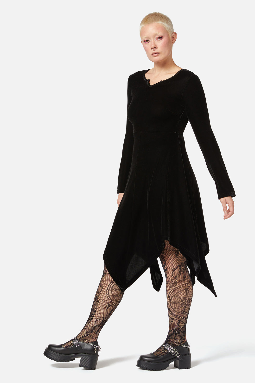 Black Friday - Fern Velvet Dress - black