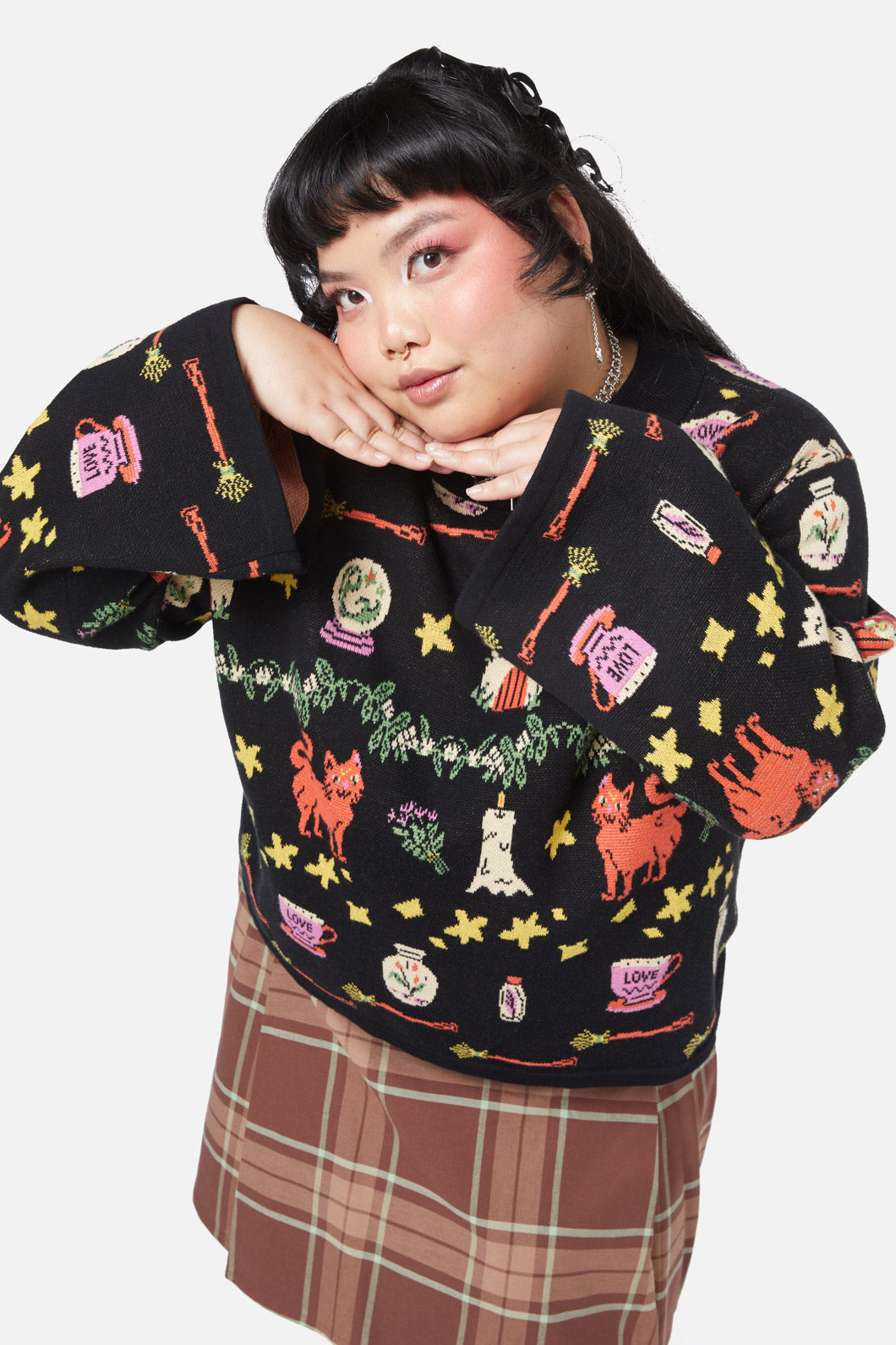 Black Friday - Curve Trinkets Knit - black