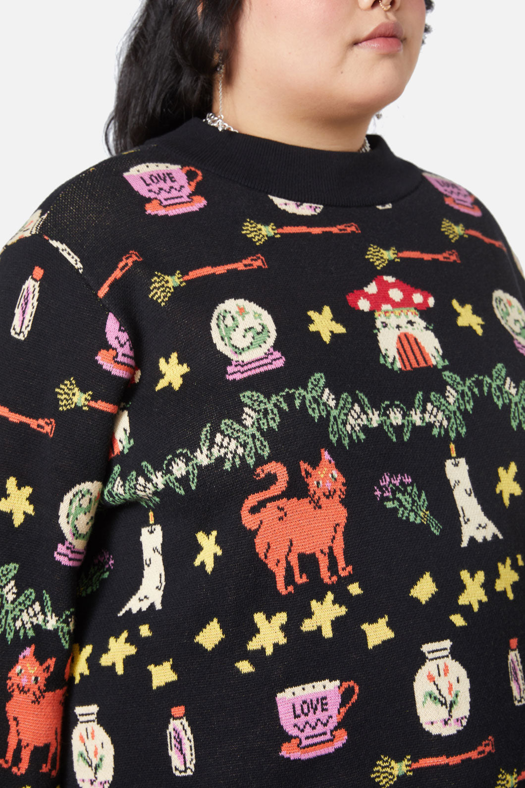 Black Friday - Curve Trinkets Knit - black