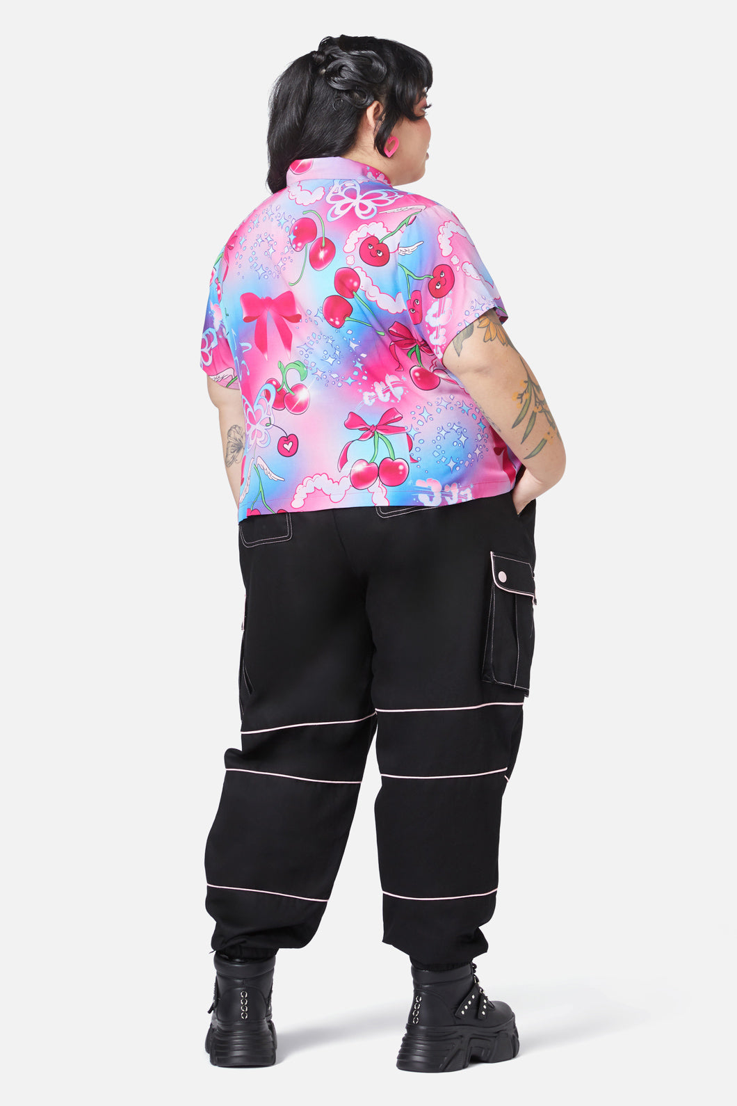 Black Friday - Curve Sour Cherry Blouse - multi