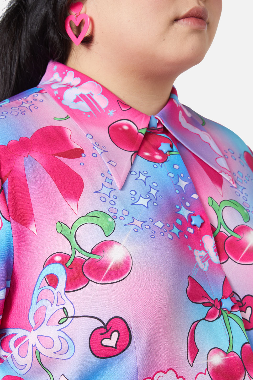 Black Friday - Curve Sour Cherry Blouse - multi