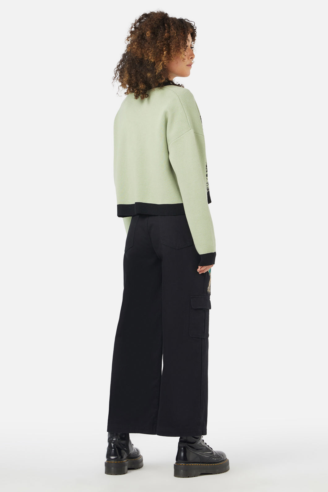 Black Friday - Sprouted Flora Cardi - sage