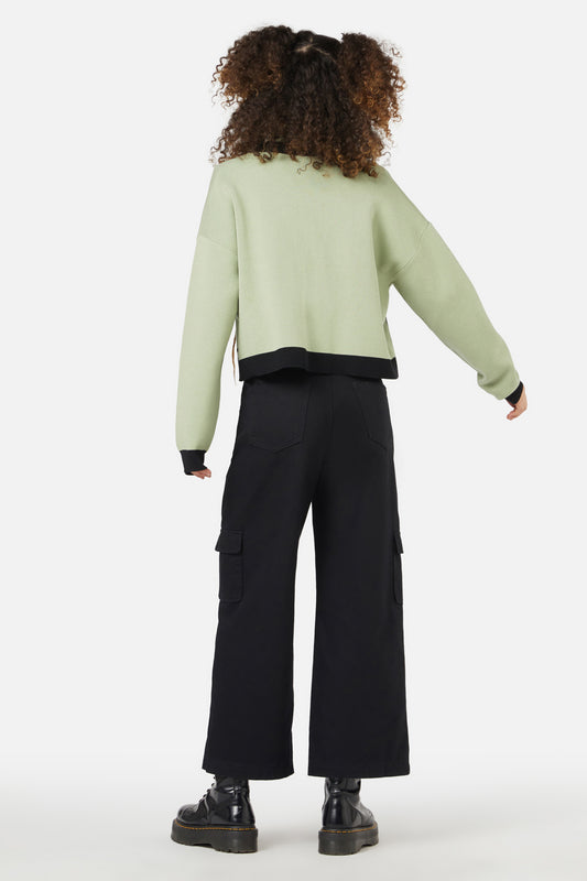 Black Friday - Sprouted Flora Cardi - sage
