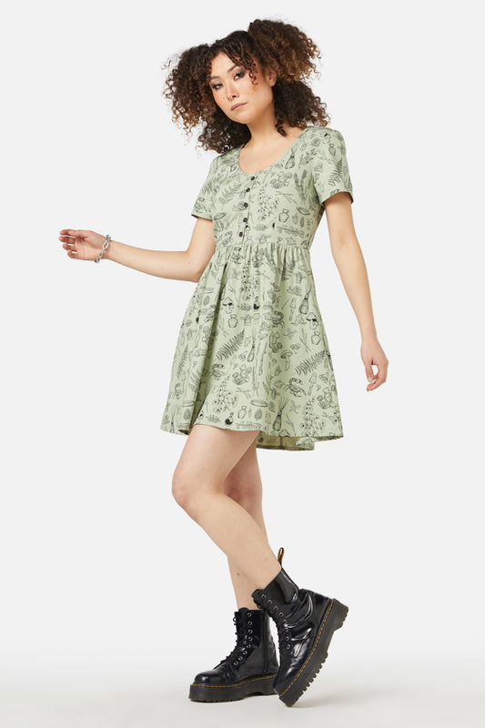Black Friday - Sprouted Flora Dress - sage
