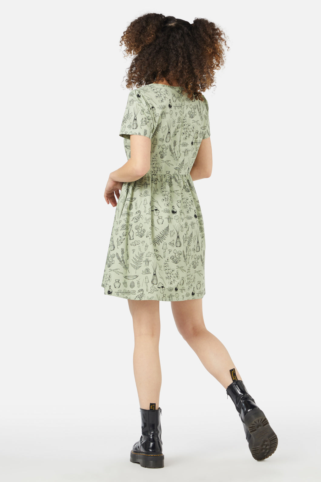 Black Friday - Sprouted Flora Dress - sage