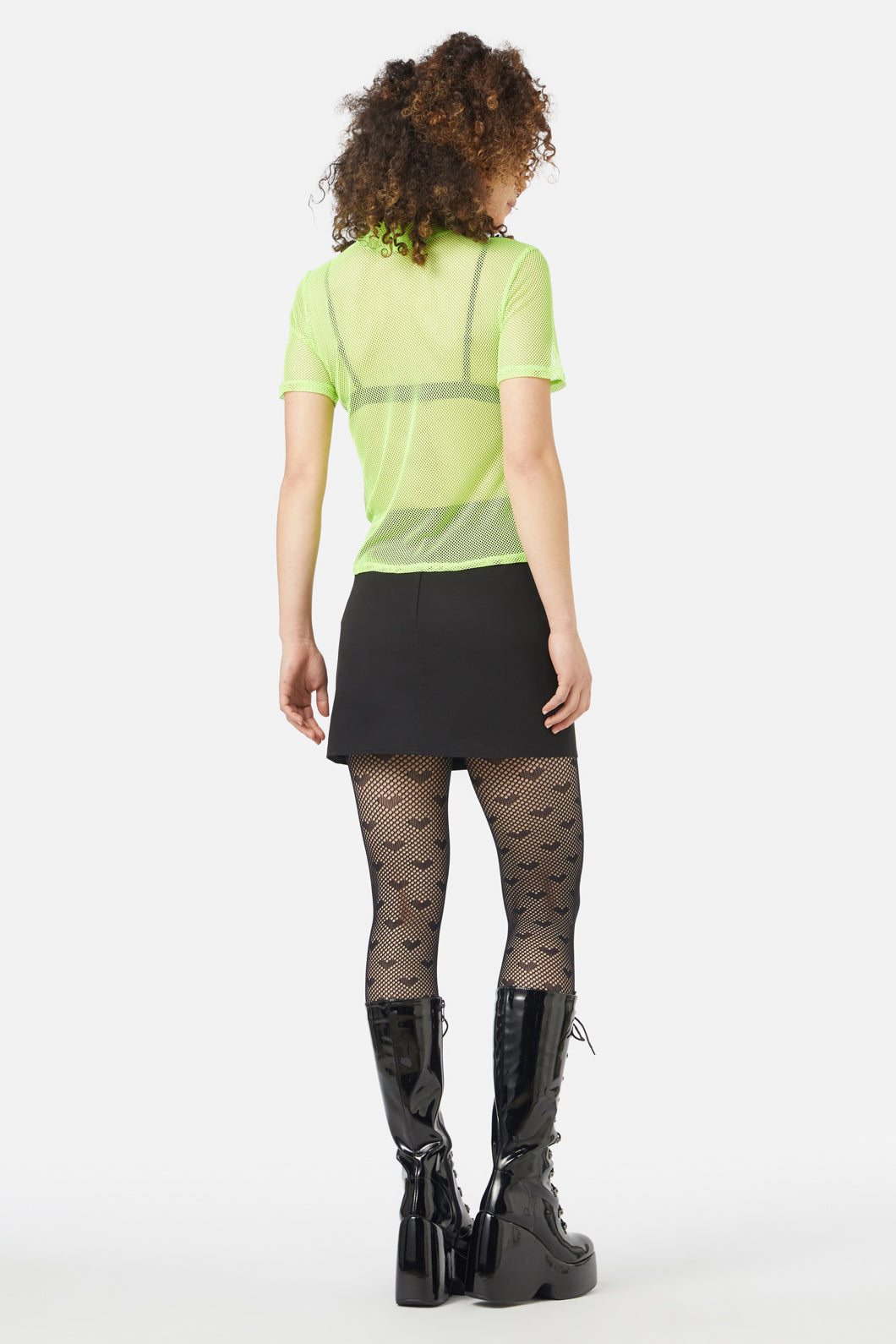 Black Friday - Acid Mesh Top - lime