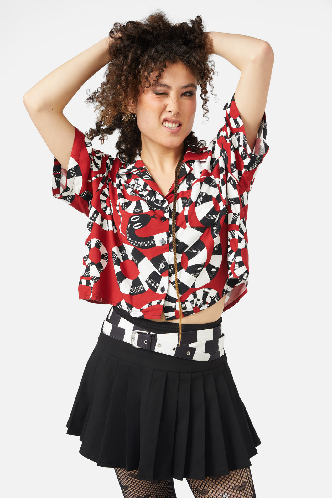 Black Friday - Poisonous Blouse - red
