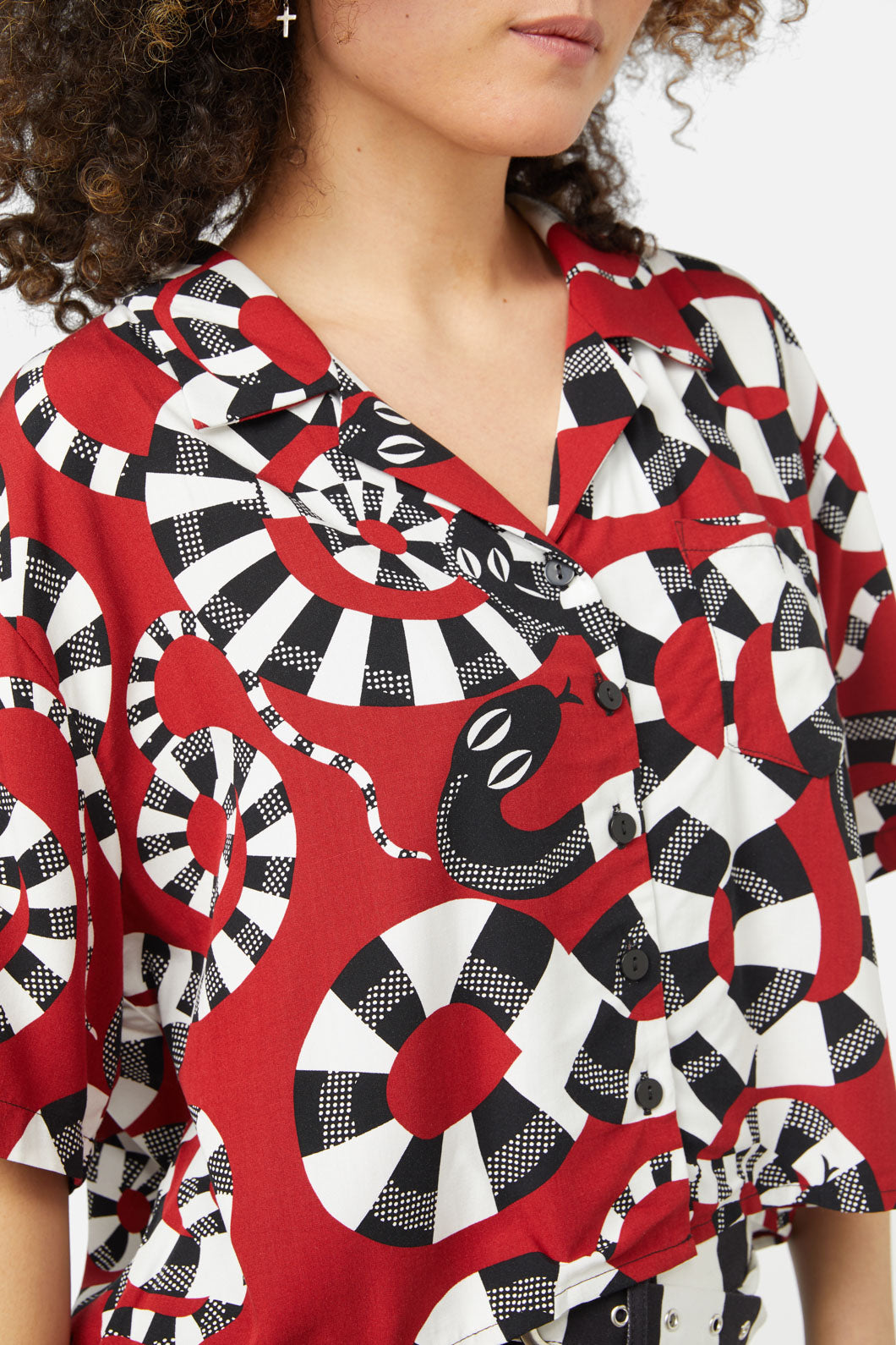 Black Friday - Poisonous Blouse - red