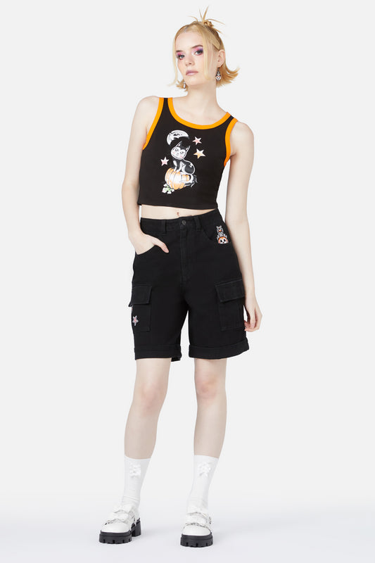 Black Friday - Pumpkin Kitty Tank - black