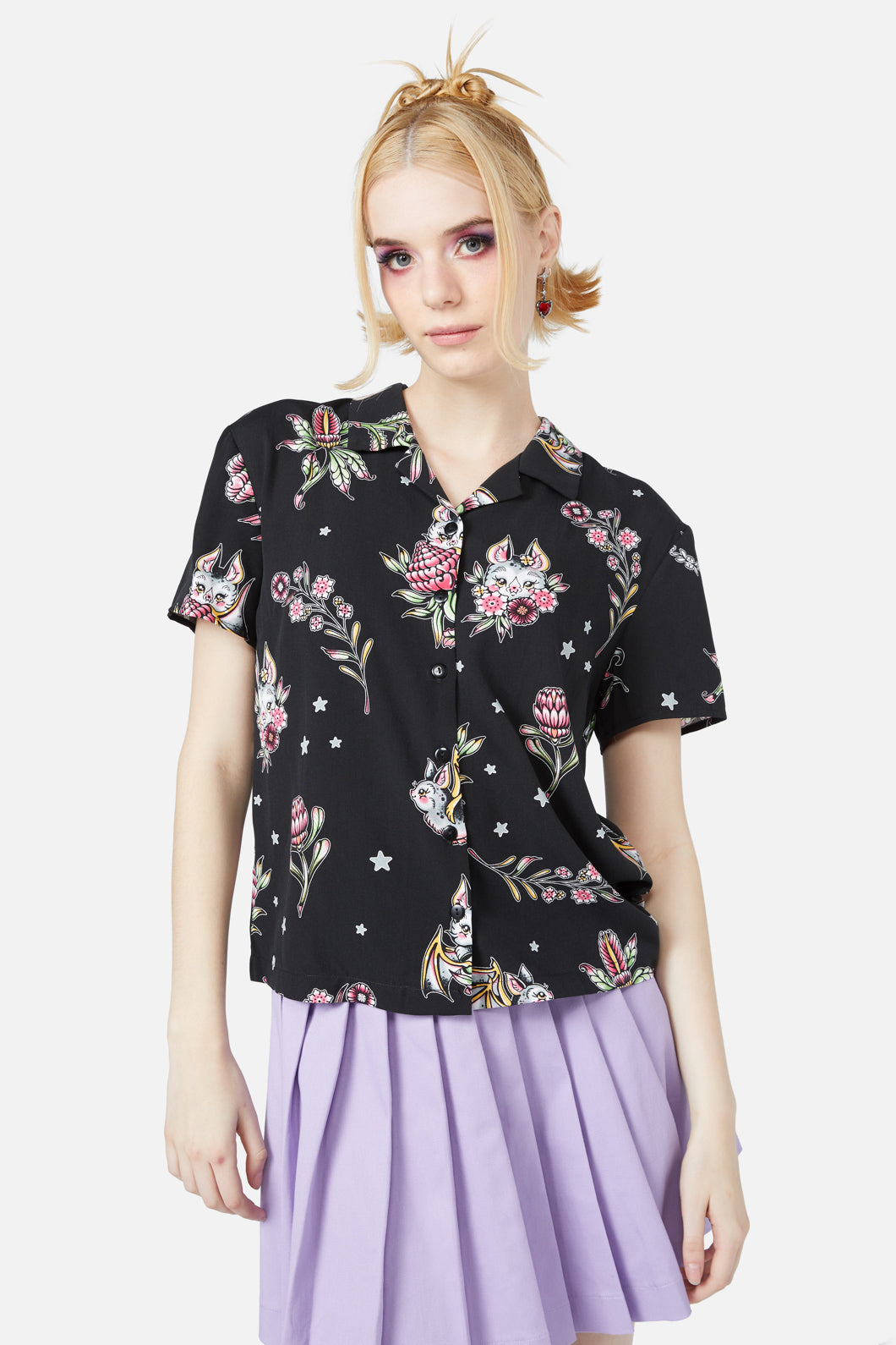 Black Friday - Fruity Bat Blouse - black