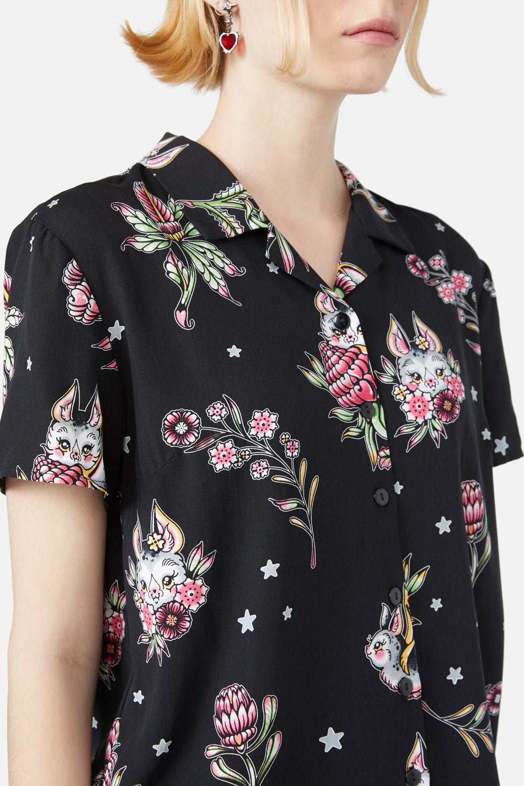 Black Friday - Fruity Bat Blouse - black
