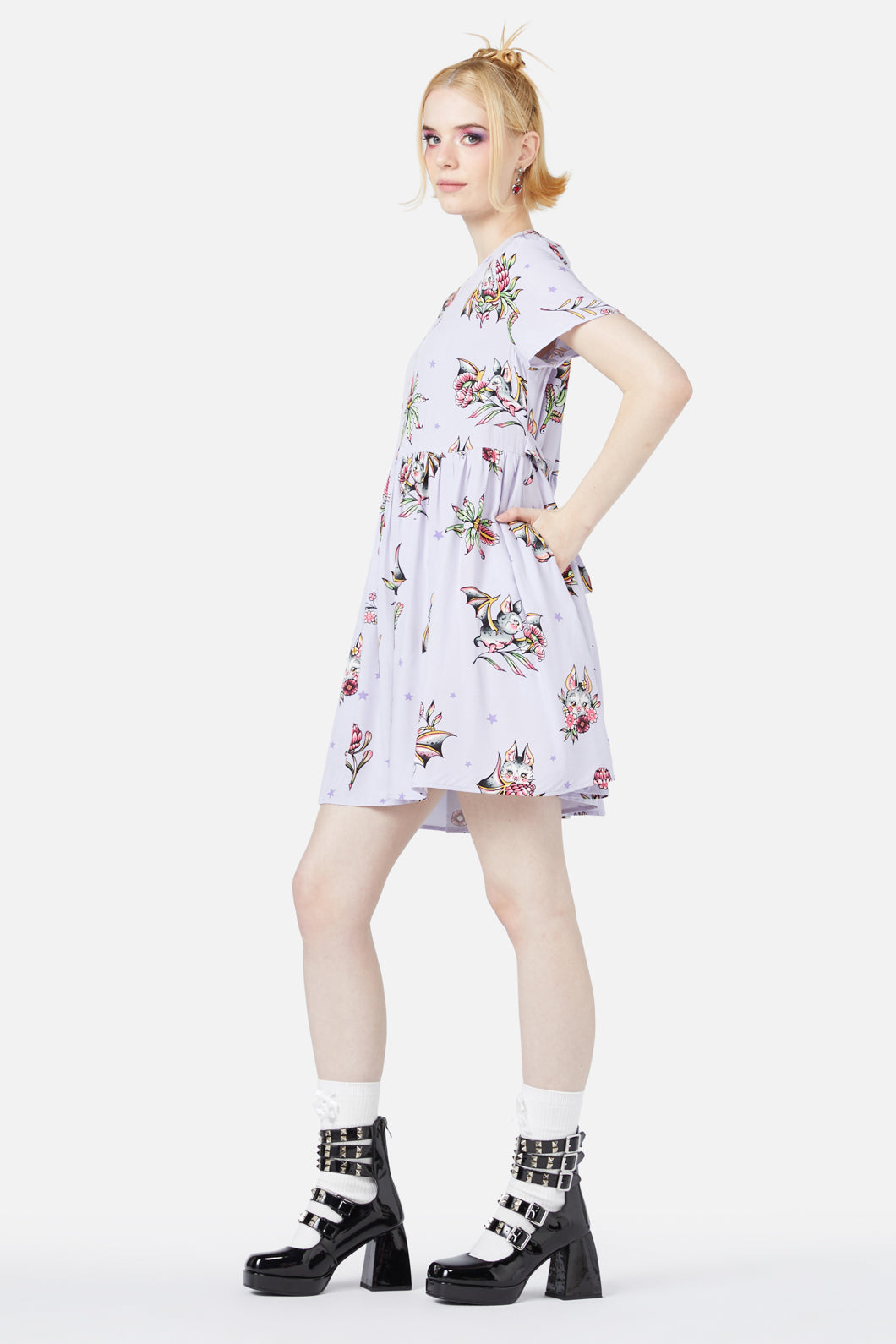 Black Friday - Fruity Bats Dress - lilac