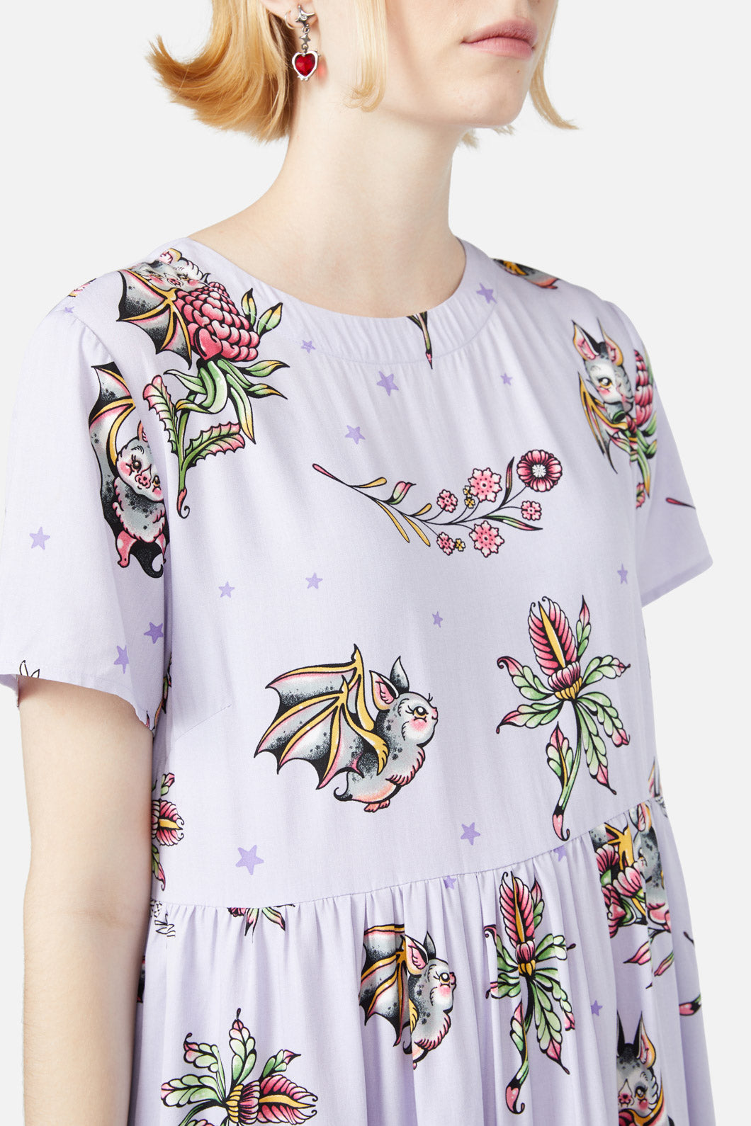 Black Friday - Fruity Bats Dress - lilac