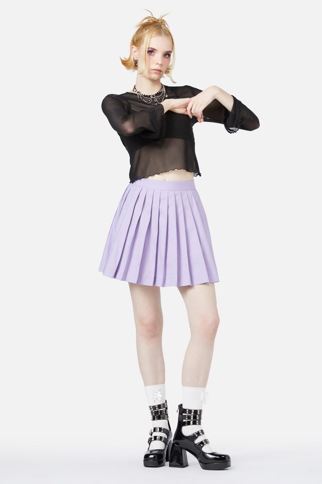 Black Friday - Fruity Bat Skirt - lilac