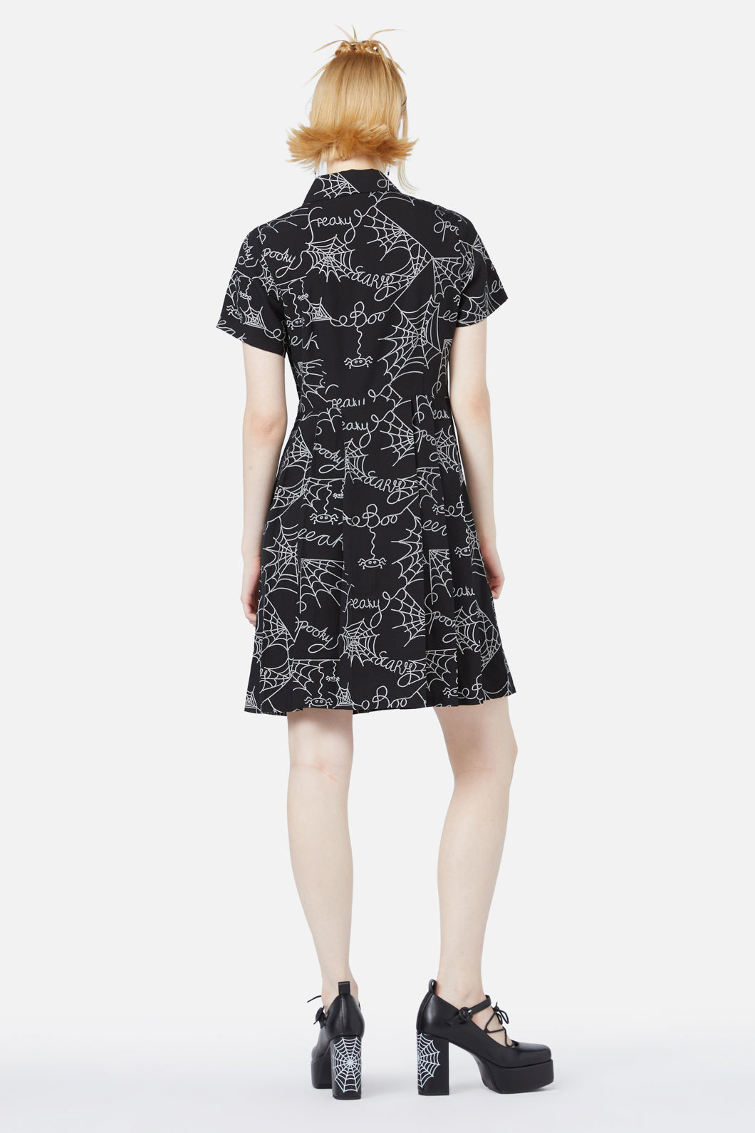 Black Friday - Entangled Printed Dress - black