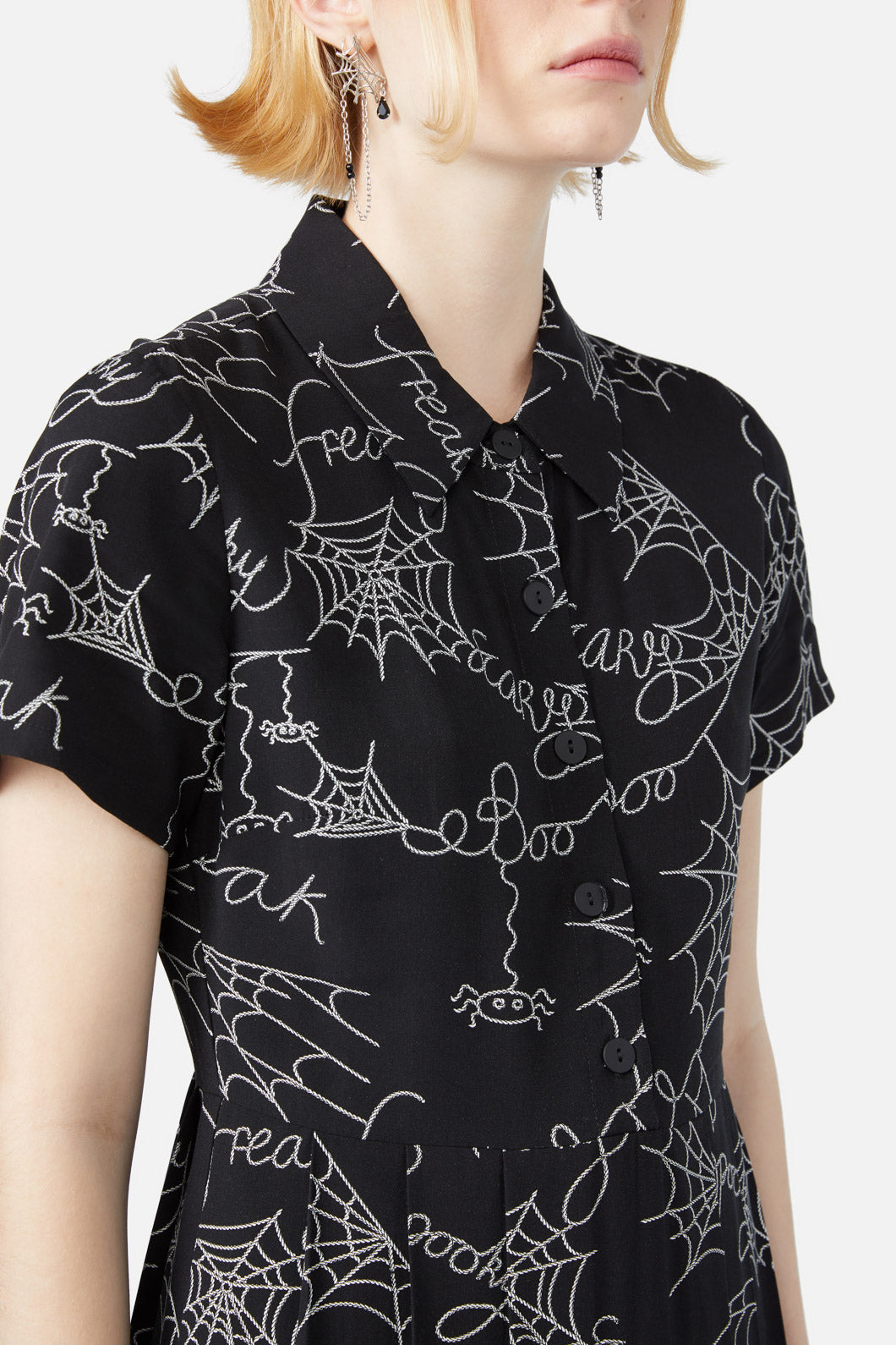 Black Friday - Entangled Printed Dress - black