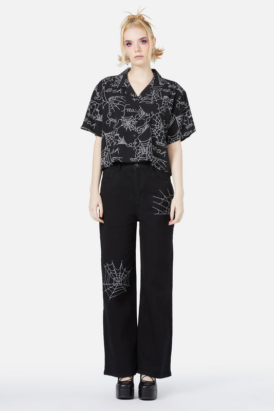 Black Friday - Entangled Printed Blouse - black