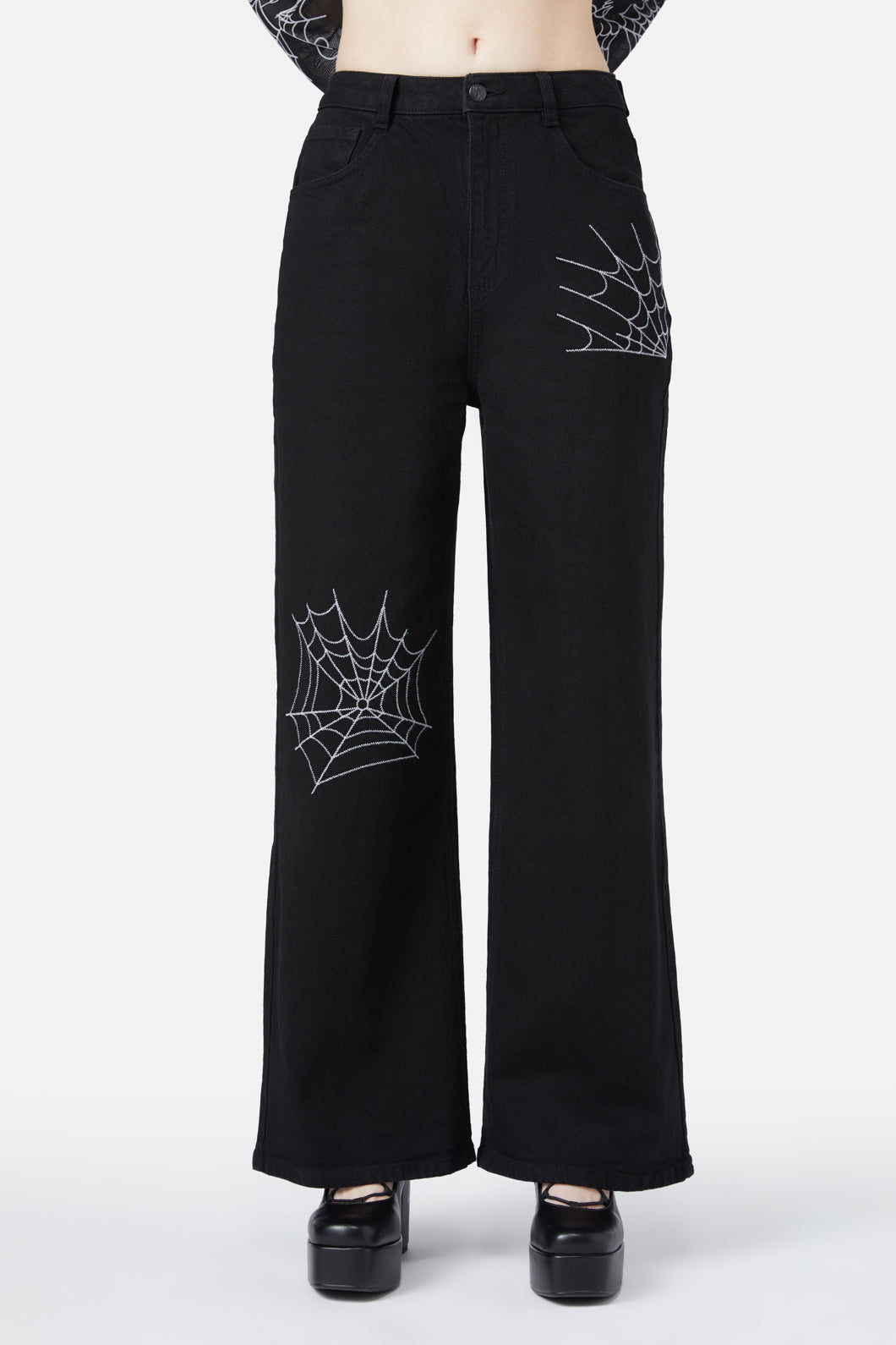 Black Friday - Elm Embroidery Jeans - black