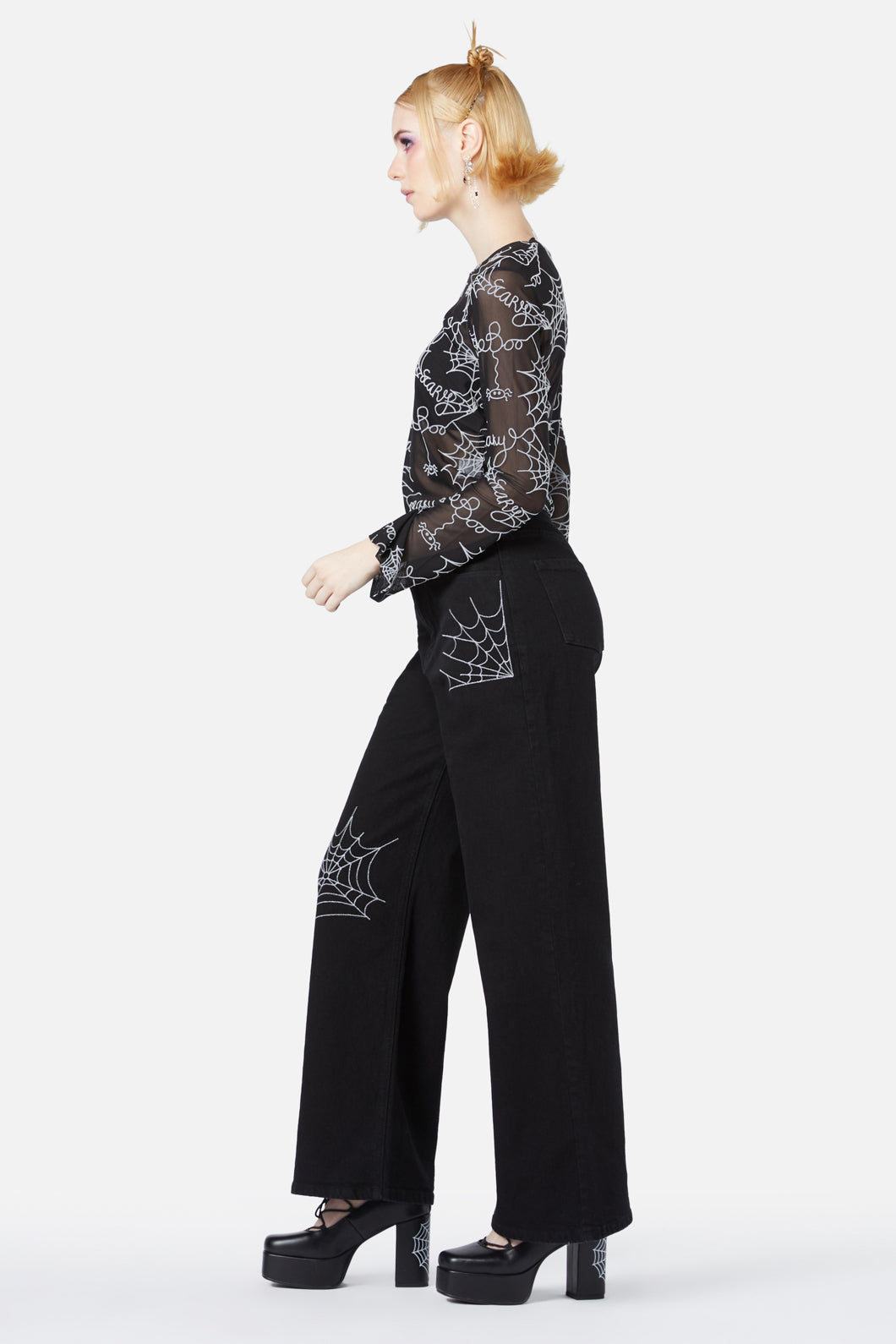 Black Friday - Elm Embroidery Jeans - black