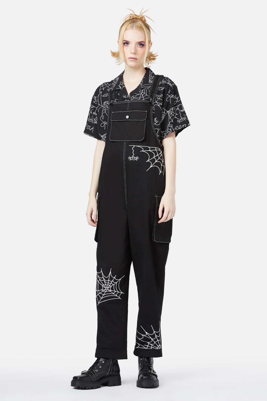 Black Friday - Elm Embroidery Overalls - black