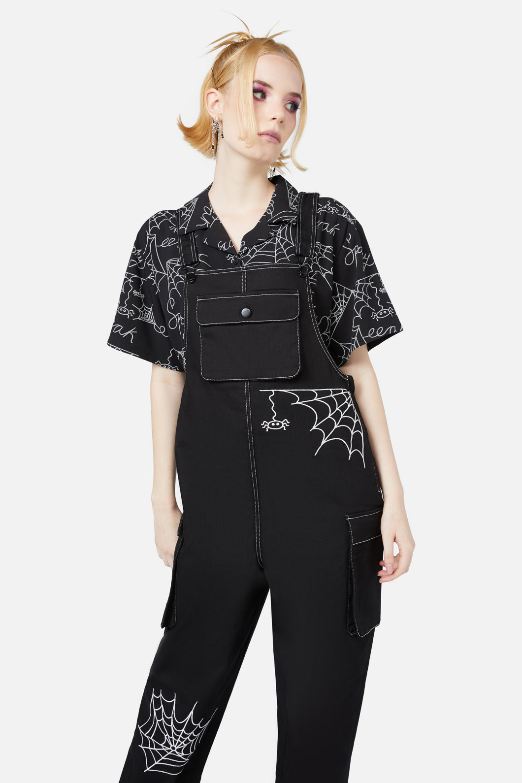 Black Friday - Elm Embroidery Overalls - black