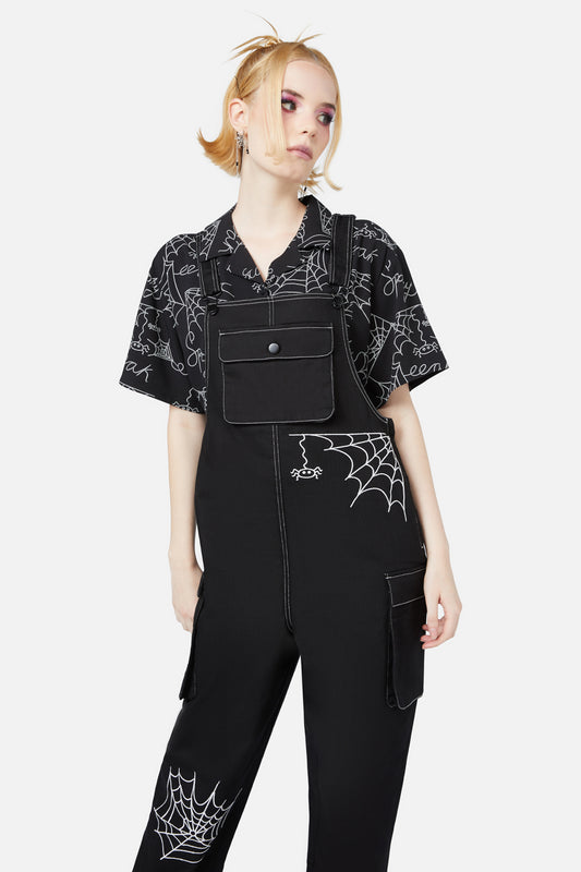 Black Friday - Elm Embroidery Overalls - black