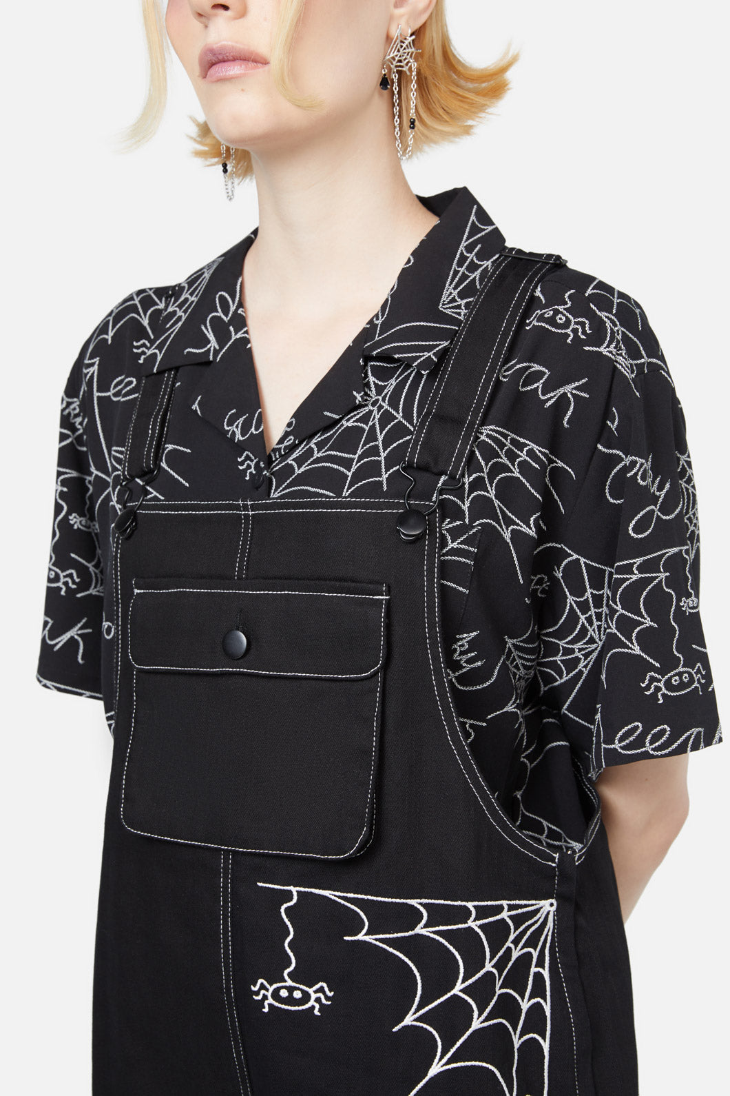 Black Friday - Elm Embroidery Overalls - black