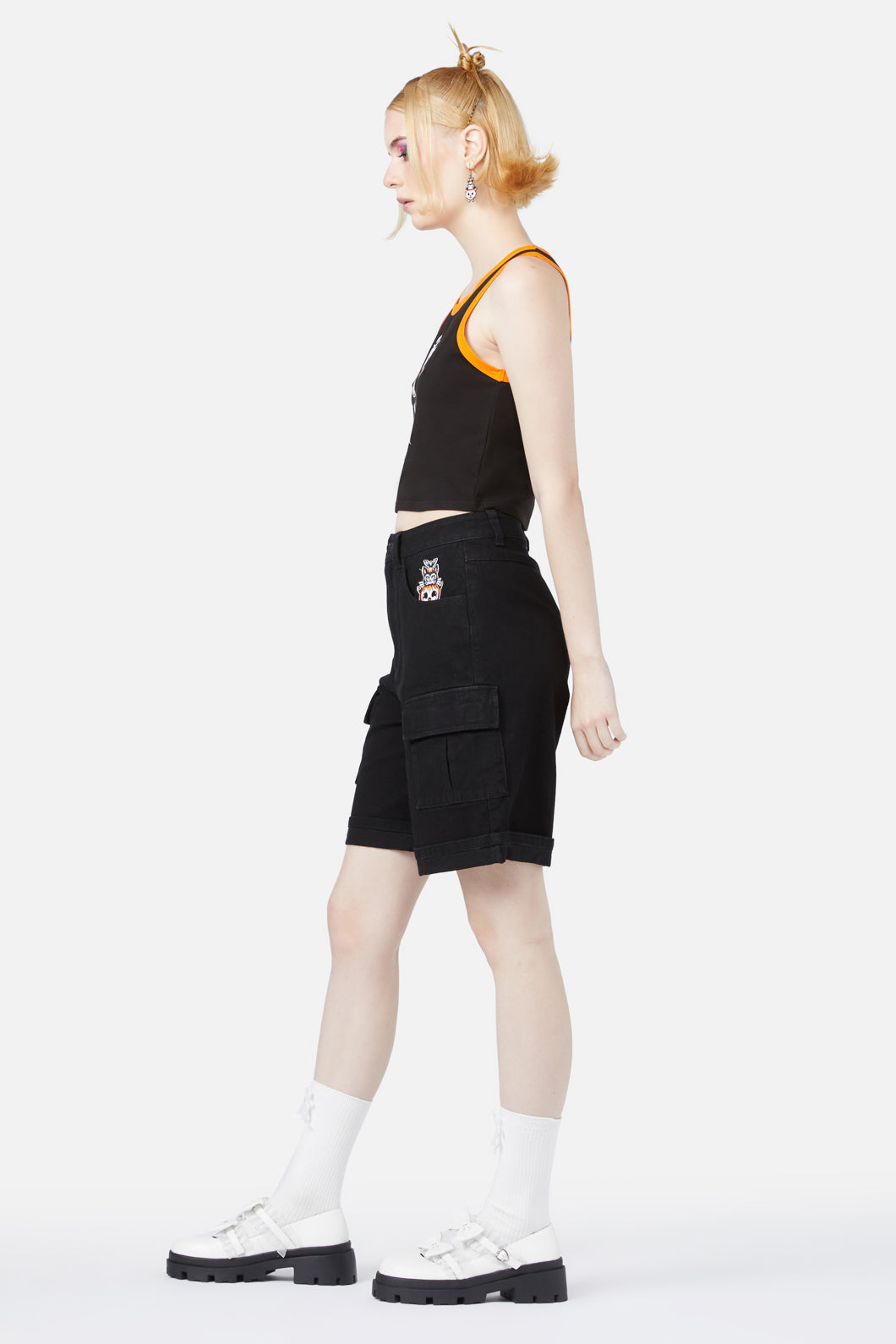 Black Friday - Cat-O-Lantern Short - black