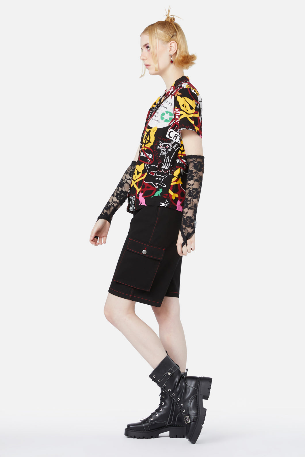 Black Friday - Kitty Riot Blouse - black