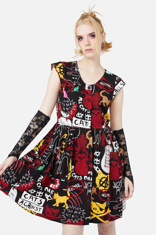 Black Friday - Kitty Riot Dress - black