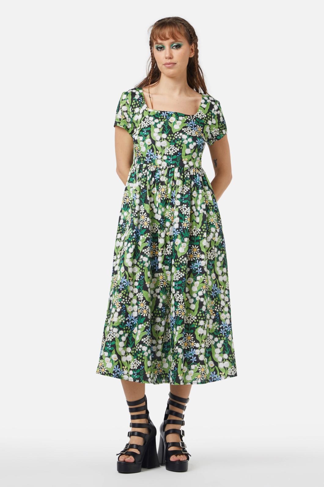 Black Friday - Lily Of The Valley Dress - emerald