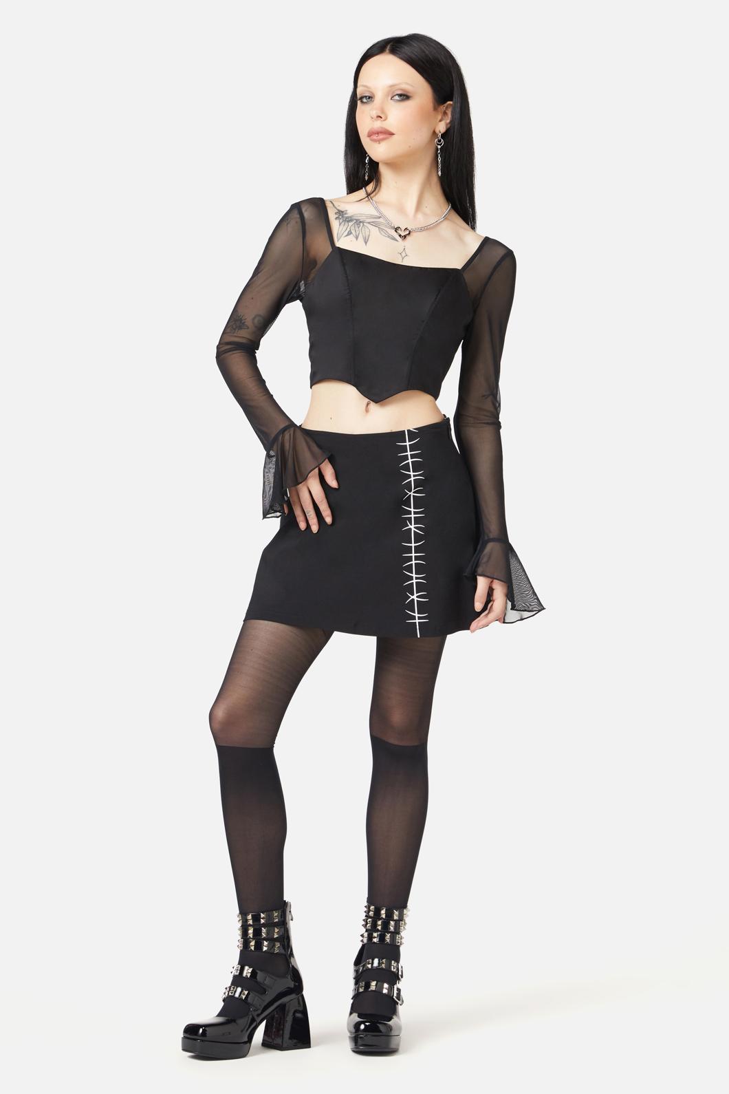 Black Friday - Wondering Mind Mesh Bodice - black