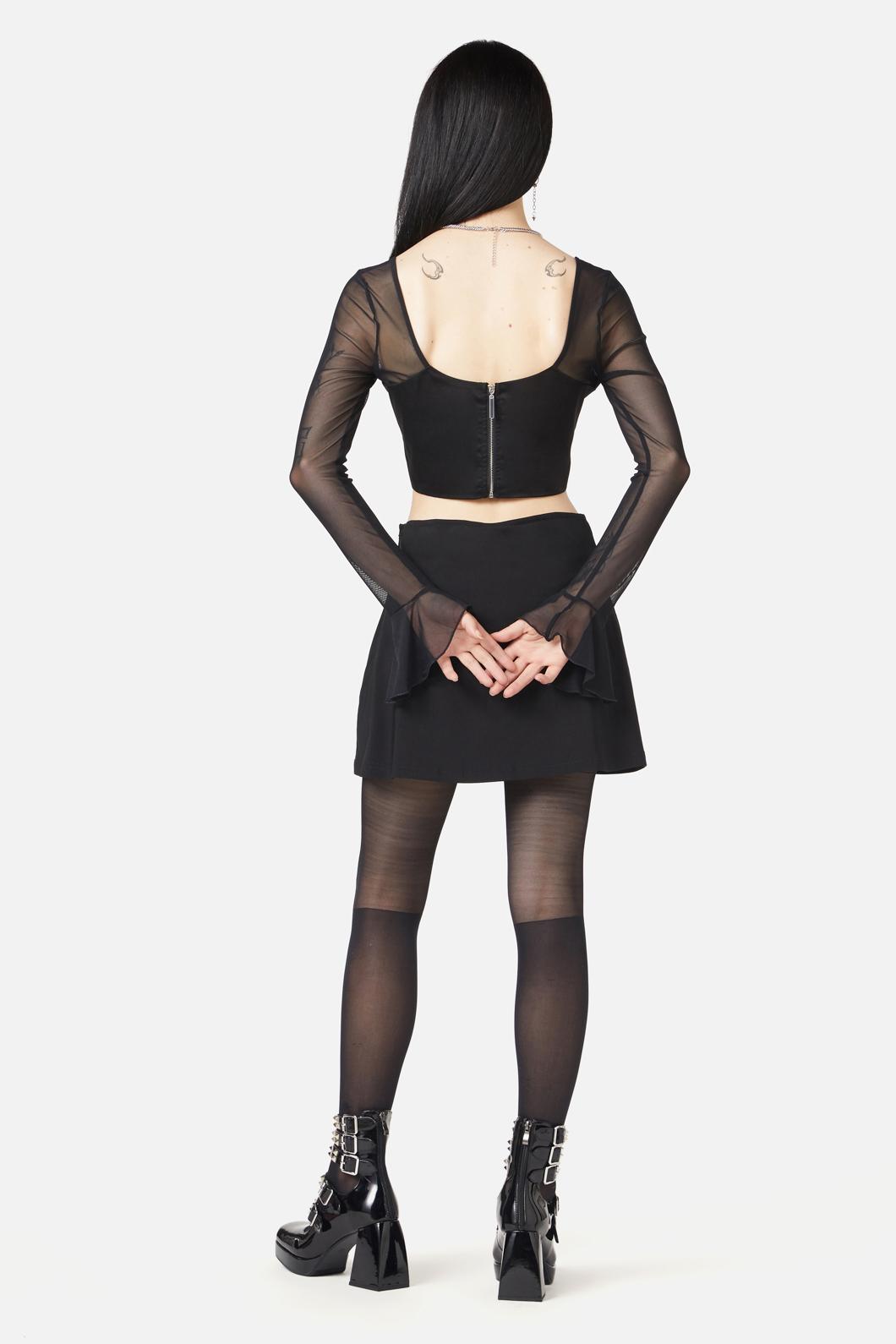 Black Friday - Wondering Mind Mesh Bodice - black