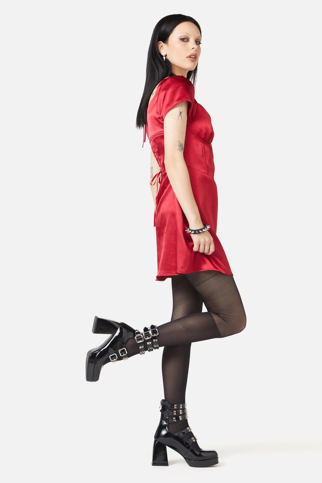 Black Friday - Wondering Mind Mini Dress - red
