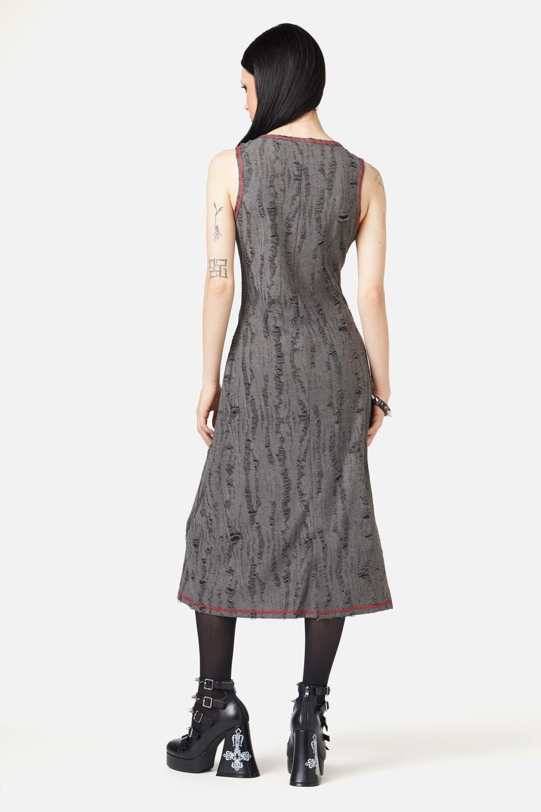 Black Friday - Lock Picker Distressed Dress - grey