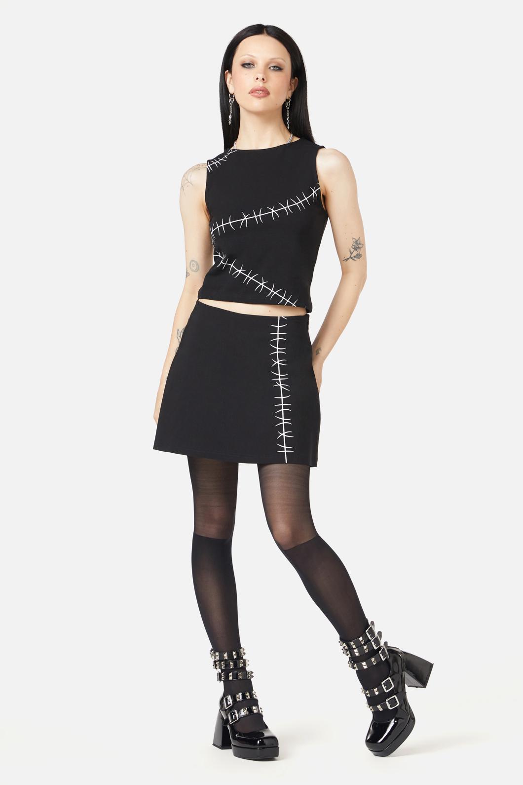 Black Friday - Stitched Up Tank - black