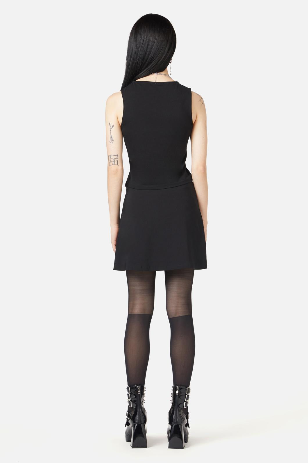 Black Friday - Stitched Up Tank - black