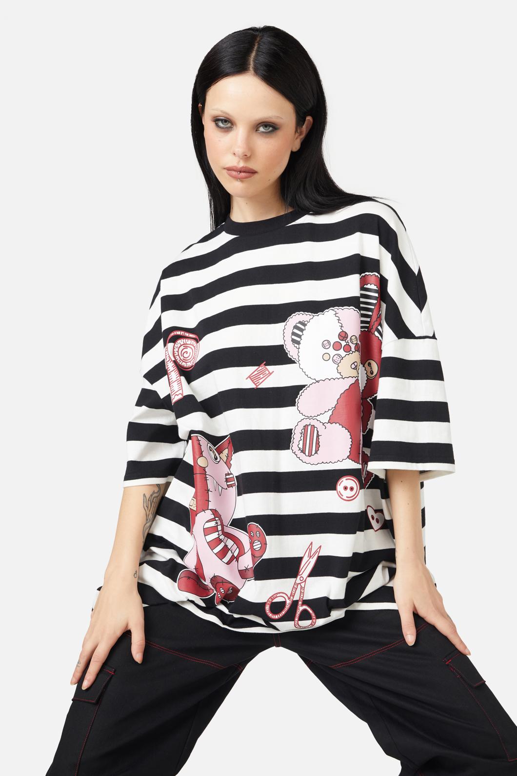 Black Friday - Buttons OS Tee - black-white