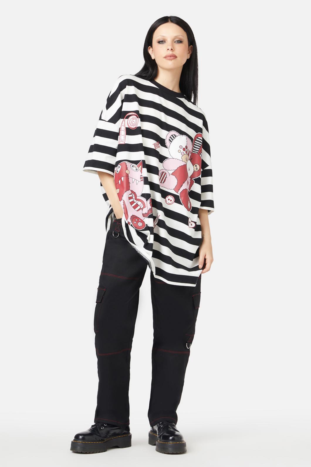 Black Friday - Buttons OS Tee - black-white