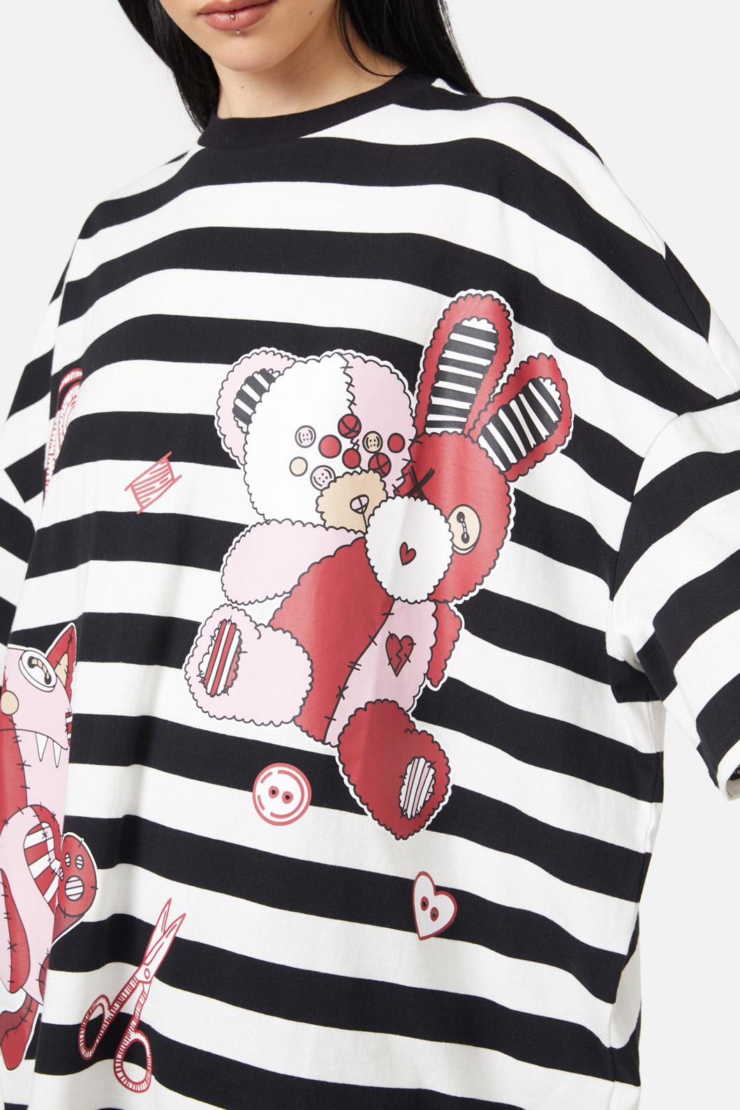 Black Friday - Buttons OS Tee - black-white