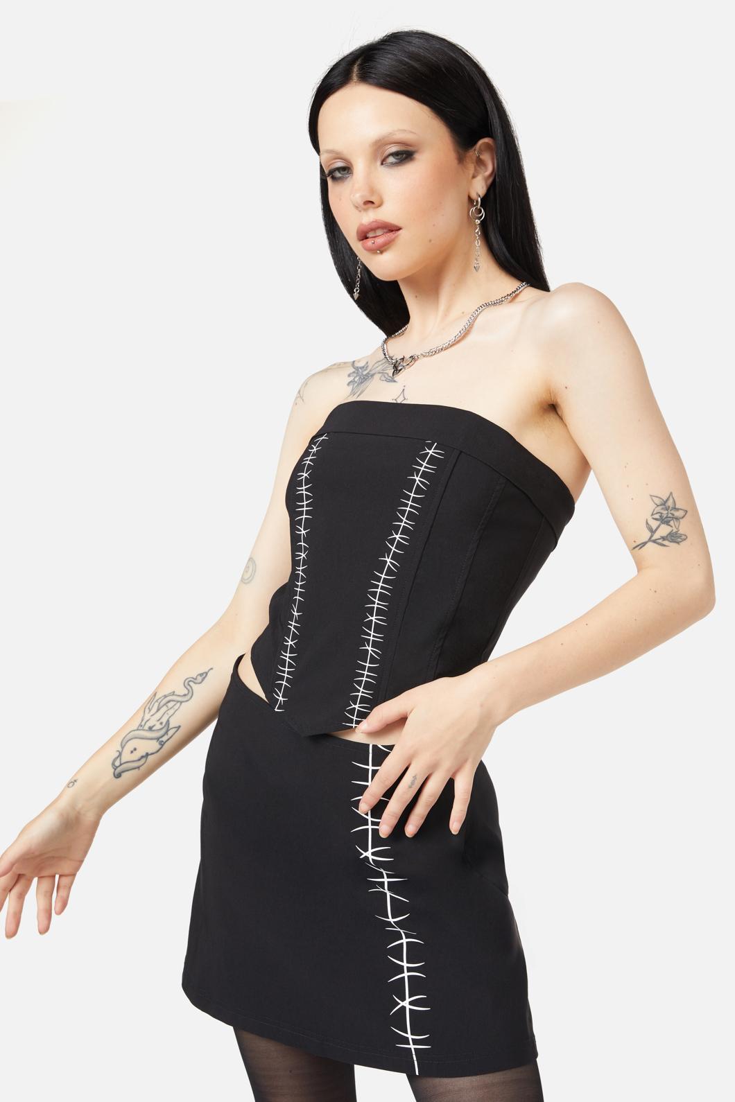 Black Friday - Stitched Up Corset - black