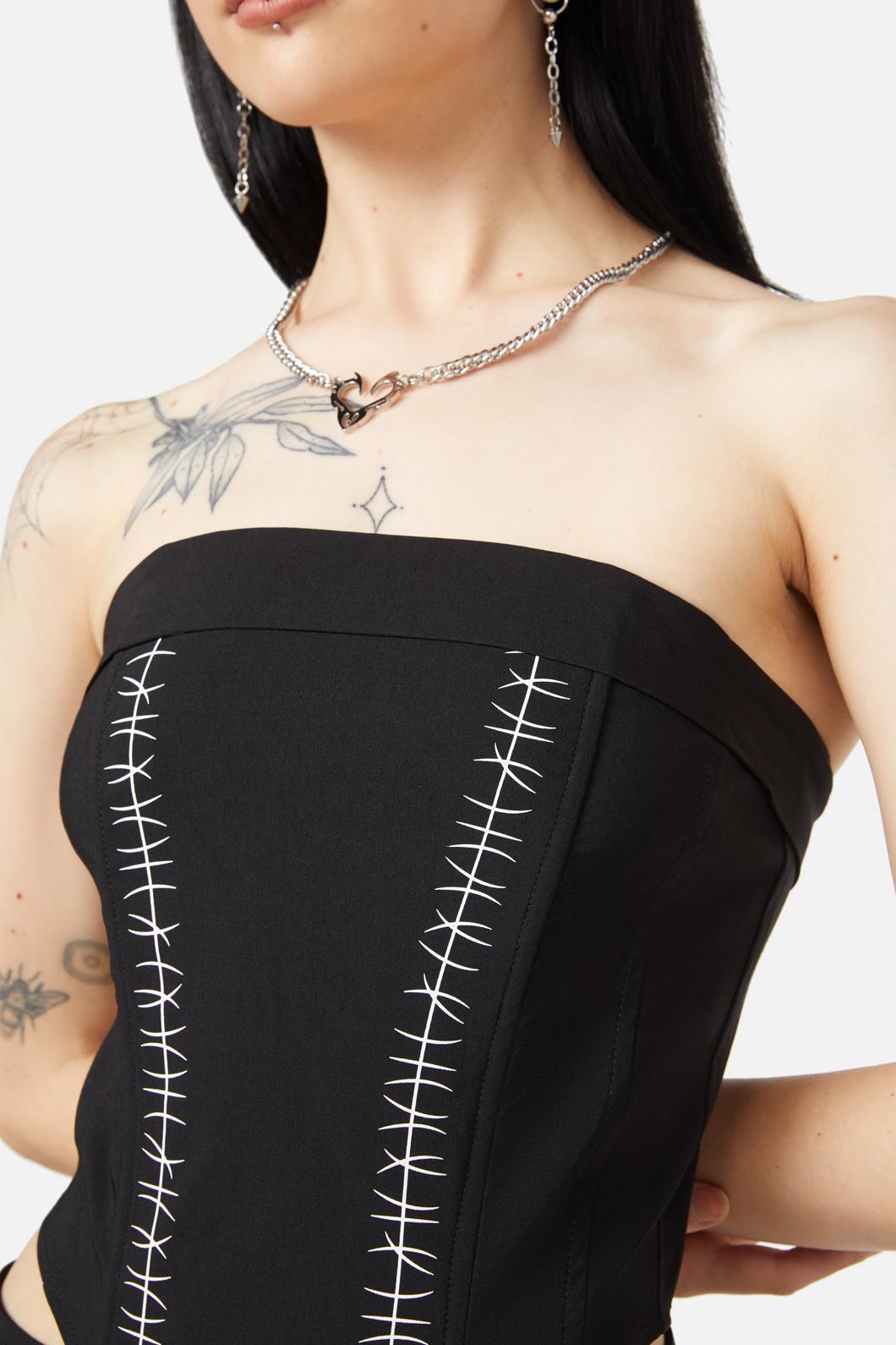Black Friday - Stitched Up Corset - black