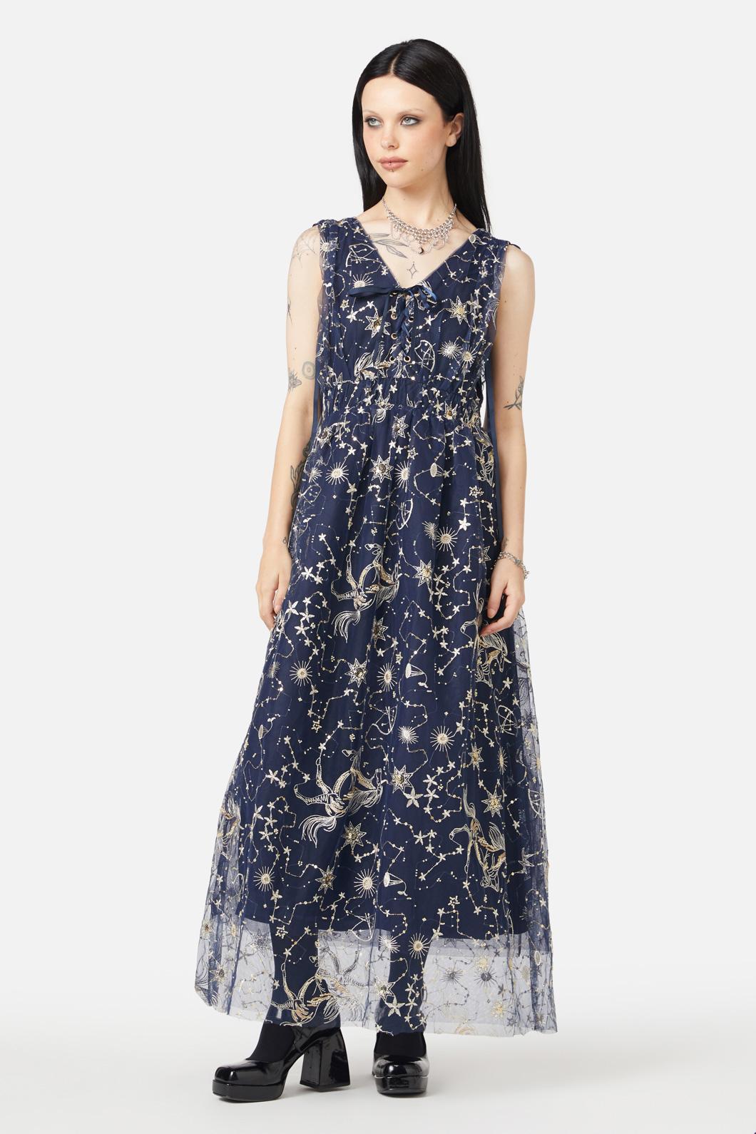 Black Friday - Moon Goddess Formal Dress - navy