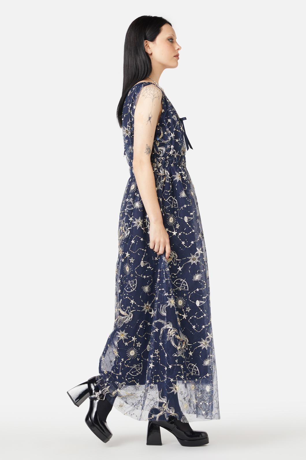 Black Friday - Moon Goddess Formal Dress - navy
